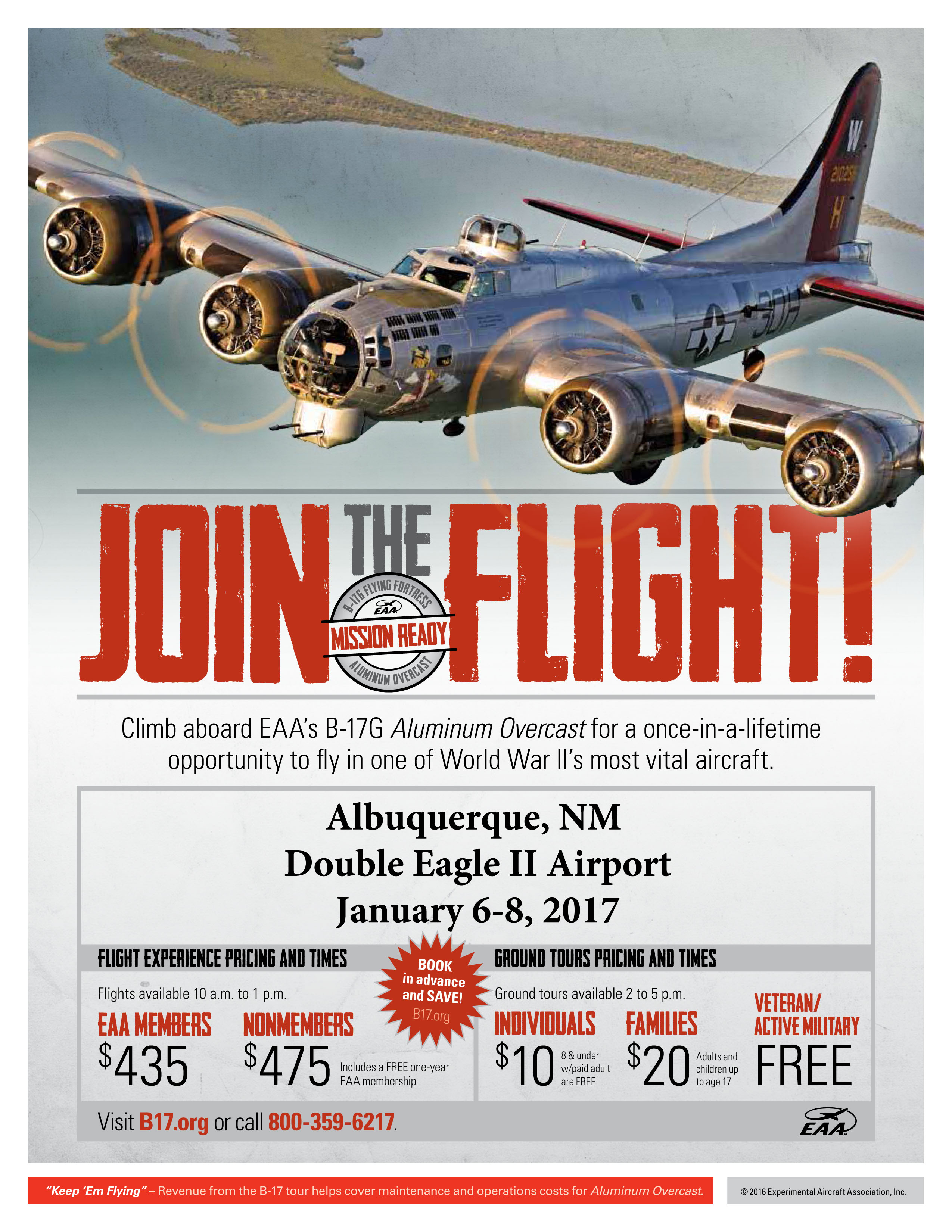 B-17 Aluminum Overcast Flights